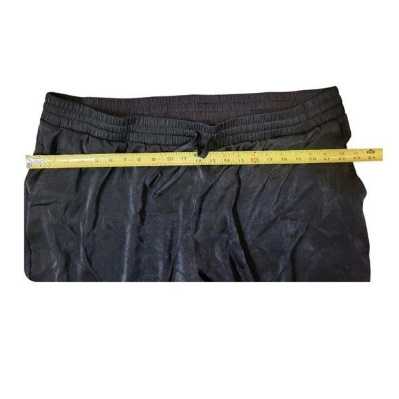 Black AnyBody Tall Satin Jogger Pants Side Pockets New Casual Lounge XL - Picture 12 of 15